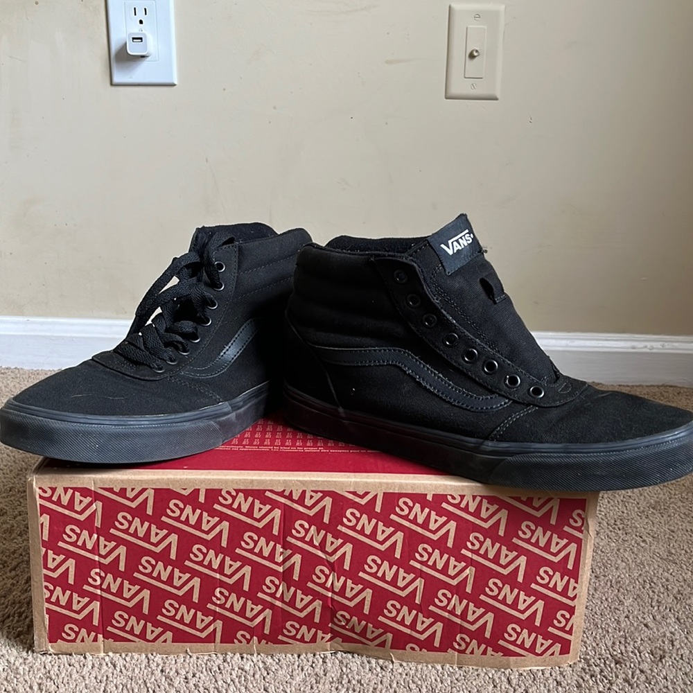 Black high top vans